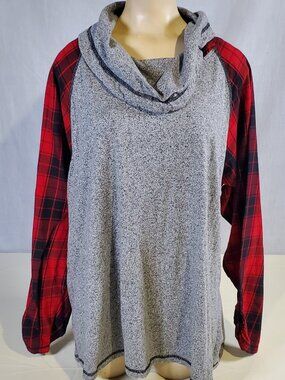 Bleu Bayou Womens Cowel Neck Pullover